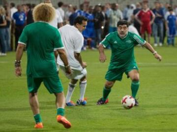 El Pibe y Maradona, fútbol y magia en la cancha