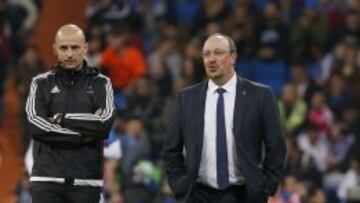 Benítez, durante el partido ante el Malmoe.