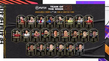 TOTW 13 de FUT FIFA 21 con Benzema, Suárez y Lewandowski ya disponible