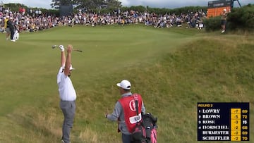 Rahm hace el golpe del torneo en el British Open y la reacción del público inglés ha sido viral en X