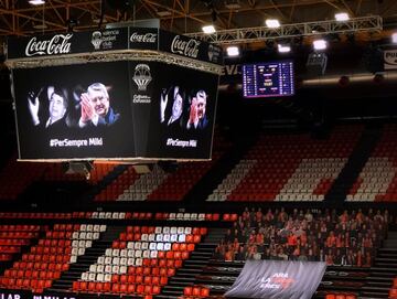 La imagen de Miki Vukovic, en el videomarcador de La Fonteta.