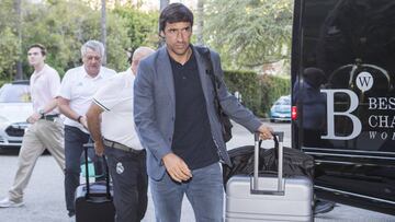Raúl, a su llegada a Los Ángeles.
