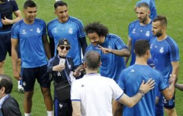 Último entrenamiento del Real Madrid antes de la final.