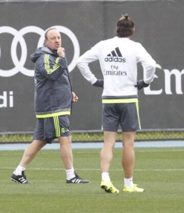 Rafa Benítez y Gareth Bale 