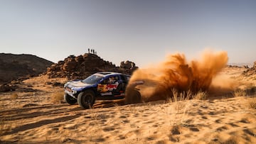 225 SAINZ Carlos (esp), CRUZ Lucas (esp), Ford M-Sport, Ford, Ultimate, FIA W2RC, action during the Stage 5 of the Dakar 2026, on January 8, 2026 between Bivouac Refuge and Haïl, Saudi Arabia - Photo Frederic LE FLOC'H / DPPI