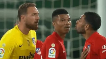 Discusión entre Oblak y Lodi.