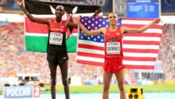 Kiprop dominó el 1.500 y sorprendió Centrowitz