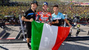 Bagnaia, Dovizioso y Dalla Porta en Misano.