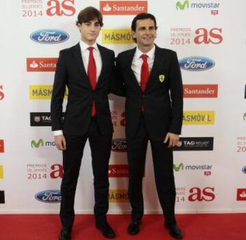 Premios AS 2014. Javier Cobián y Pedro de la Rosa.