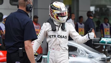 Lewis Hamilton, hombre de la pole en Sepang.