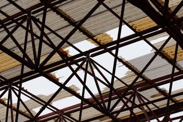 Damage of the roof at Riazor