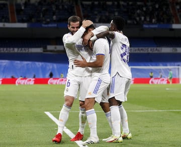 2-0. Marcos Asensio celebra el segundo gol.