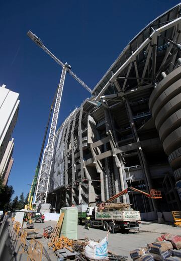 Así avanzan las obras del Santiago Bernabéu