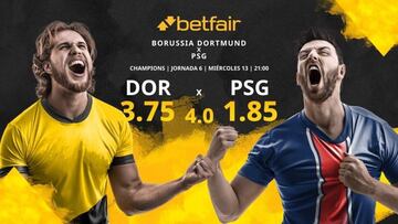 Borussia Dortmund vs. París Saint-Germain FC: horario, TV, estadísticas, clasificación y pronósticos