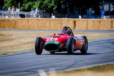 El Lancia-Ferrari D50 fue diseñado originalmente por Vittorio Jano para Lancia en 1954 y 1955, pero fue utilizado principalmente por Ferrari en 1956 y 1957.