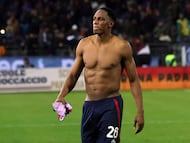 Yerry Mina fue el líder defensivo de Cagliari para la victoria ante Juventus.