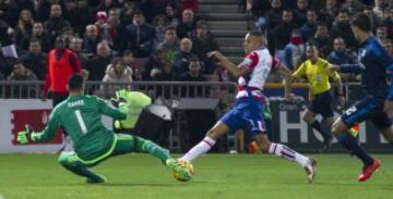 El Arabi marca el 1-1.