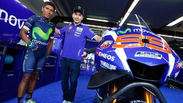 Lorenzo con Nairo en MotorLand