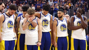 In an emotional ceremony, the Golden State Warriors paid tribute to Dejan Milojevic in their first game since he passed away from a heart attack last week.
