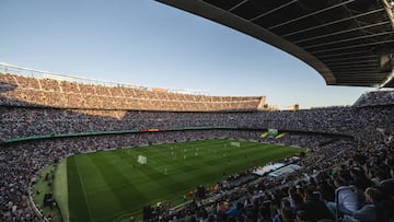 BARCELONA, SPAIN - MARCH 26: 92,522 spectators attend the Final Four of the Kings League Tournament 2023 at Spotify Camp Nou on March 26, 2023 in Barcelona, Spain. (Photo by Cesc Maymo/WireImage)