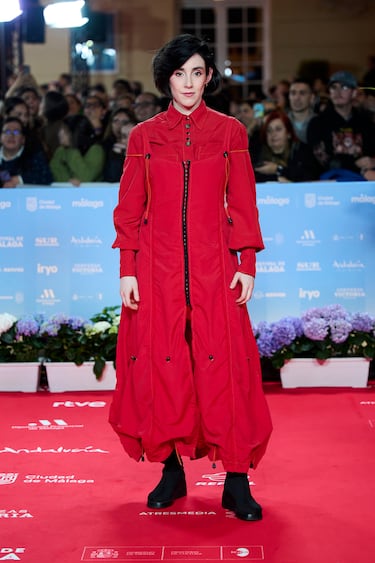 Ainhoa Artetxe en la alfombra roja.