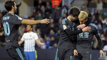 La Real se pasea en La Rosaleda y saca los colores al Málaga