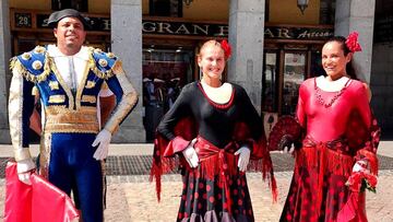 Ronaldo se convierte en torero en la Plaza Mayor de Madrid