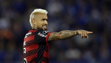 Soccer Football - Copa Libertadores - Semi finals - First Leg - Velez Sarsfield v Flamengo - Estadio Jose Amalfitani, Buenos Aires, Argentina - August 31, 2022 Flamengo's Arturo Vidal REUTERS/Matias Baglietto