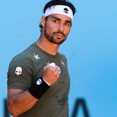 Fognini será el rival en segunda ronda de Nadal, que tiene otitis