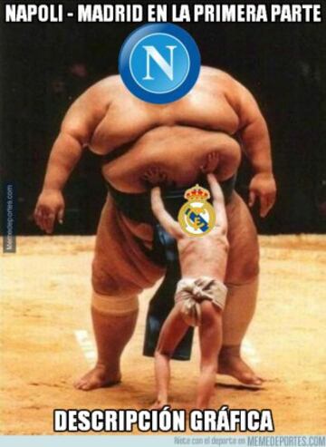 Los memes más divertidos del Nápoles vs Real Madrid