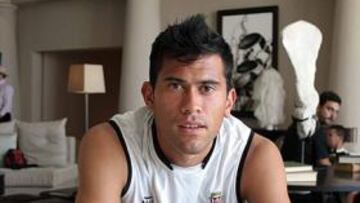 <b>REFERENTE BLANQUIVERDE. </b>Patiño será otra vez titular en el ataque del Córdoba con el objetivo de acabar con la buena racha pucelana.