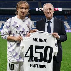 Modric, 450 partidos y 300 victorias con el Madrid