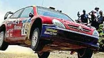 <b>UN SCRATCH.</B> Sainz logró el mejor tiempo en uno de los tramos.