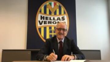 Luigi Delneri firma su nuevo contrato como entrenador del Hellas Verona