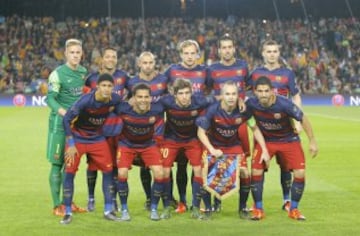 Once inicial del Barcelona 