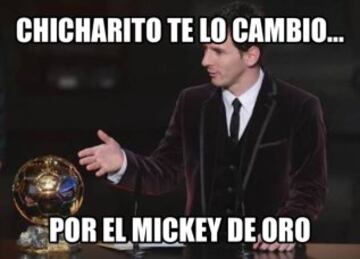 Con el Mickey de Oro llegan los memes de Chicharito