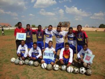 Las imágenes de la escuela de fútbol EL Larguero en Madagascar