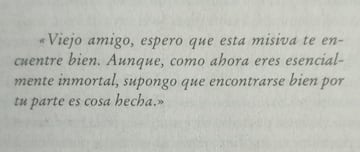 Carta de Hoid a Frost en El camino de los reyes