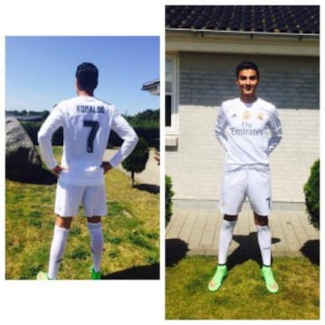 Shanta Ronaldo fan de Cristiano Ronaldo, jugador del Real Madrid.