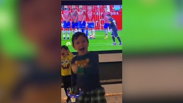 Barcelona: Messi Jr jubilant after star's slick free-kick at Granada