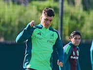 Luca Martinez Dupuy  during the Mexican National Team (Mexico) Training prior to the friendly preparation match against Bolivia, at Seatgeek Chicago Field, on May 30, 2024, Chicago Illinois, United States.