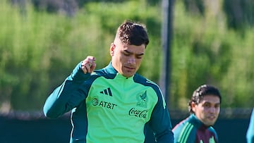 Luca Martinez Dupuy  during the Mexican National Team (Mexico) Training prior to the friendly preparation match against Bolivia, at Seatgeek Chicago Field, on May 30, 2024, Chicago Illinois, United States.