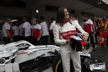 La colombiana se convirtió en la primera piloto latinoamericana en conducir un Formula Uno.