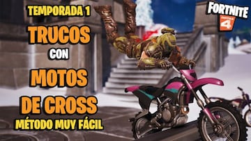 Fortnite: m&eacute;todo r&aacute;pido y f&aacute;cil para conseguir muchos puntos con trucos con Motos de Cross