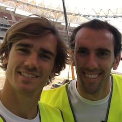 La plantilla atlética visitó el Wanda Metropolitano