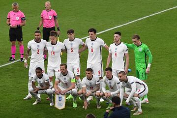 Equipo de la selecci¨®n de Inglaterra.