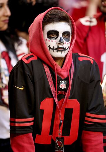 Un seguidor durante el partido Arizona Cardinals - San Francisco 49ers.