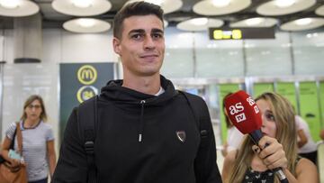 LLEGADA DE KEPA ARRIZABALAGA A LA TERMINAL 4 DEL AEROPUERTO DE MADRID BARAJAS.