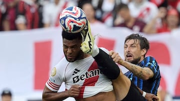 Miguel Borja jugó los 90 minutos en la derrota ante Inter de Milán