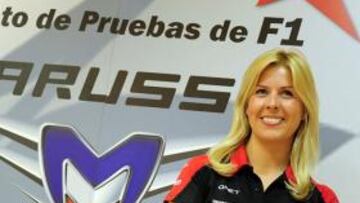 María de Villota sufrió ungrave accidente en julio en el que perdió el ojo derecho.